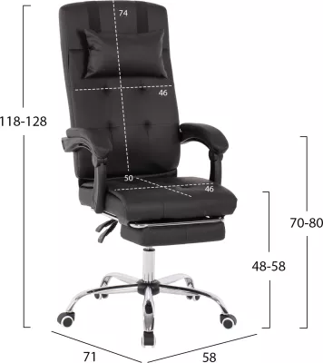 Karrige për zyre FH1057.11, e zezë
