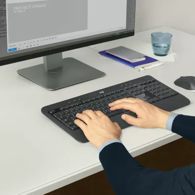 Set tastierë AZERTY Logitech MK540 wireless me maus, e zezë-bardhë