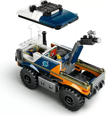Set LEGO City 60426 Jungle Explorer Truck, lodër ndërtimi, kamion aventurier, me figurina dhe tigër