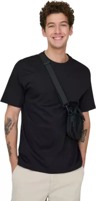 Maicë për meshkuj Only & Sons Onsfred Life Rlx Ss Tee 22022532, e zezë