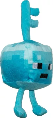 Lodër pelushi Jinx Minecraft Dungeons Mini Crafter "Silver Surprised" Key Golem 11.5 cm, blu/turkeze