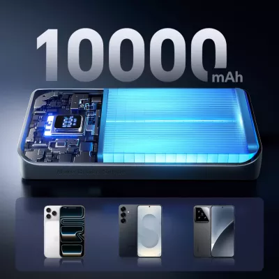 Powerbank Joyroom JR-QP191 Star Series Mini 10000mAh 22.5W me ekran digjital, i bardhë