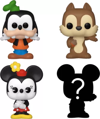 Figurinë koleksionuese Funko Bitty Pop! Disney Goofy, mini 2.5 cm, set 4 copë