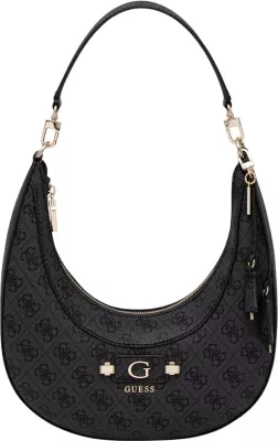 Çantë krahu Guess Coleen Logo Small SA HWSG97 49010 për femra, antracit