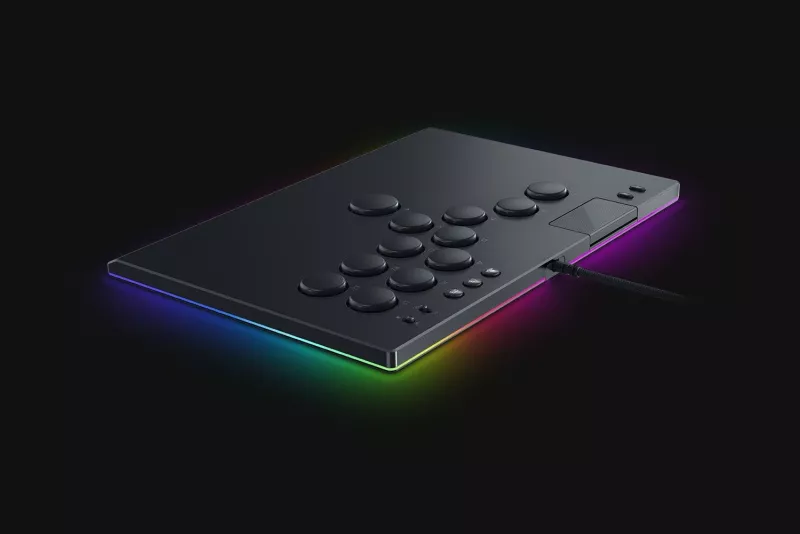 Kontroller lojërash Razer Kitsune për Playstation 5/PC, i zi, me drita RGB