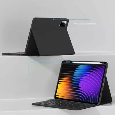 Mbështjellës me tastierë Bluetooth Tech-Protect SC Pen për Xiaomi Pad 7 / 7 Pro, i zi