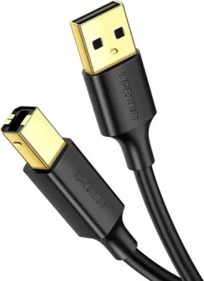 Kabllo USB 2.0 A-B Ugreen US135, 5 m, konektorë gold-plated, e zezë