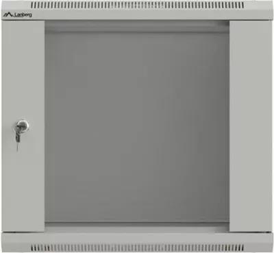 Kasë rack LANBERG 19" 9U, varëse, xham përpara, 540x350, ngjyrë hiri