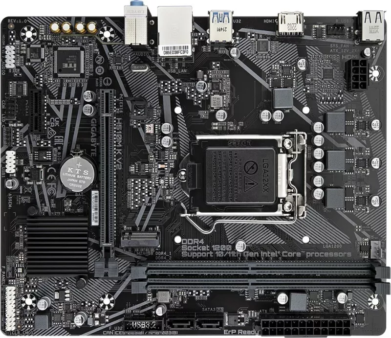 Pllakë amë Gigabyte H510M K V2, Intel H470 Express, LGA 1200