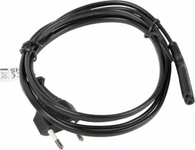Kabllo rryme Lanberg IEC 320 C7 "Radio" (Euro/CEE 7/16), 3 m, e zezë