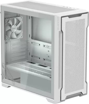 Kasë GIGABYTE C102 GLASS ICE mATX/mini-ITX, USB 3.0, tempered glass, pa PSU, e bardhë