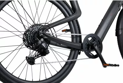 Biçikletë elektrike Urtopia Carbon 1 Pro, madhësia M (170-185 cm), e zezë