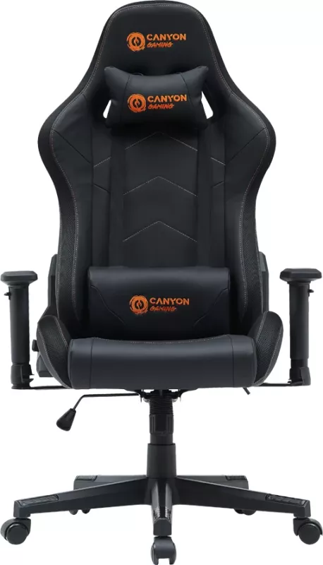 Karrige gaming CANYON Irida RGBCH03 RGB, ndriçim RGB, mbështetëse krahësh 3D, shpinë 90°-180°, e zezë