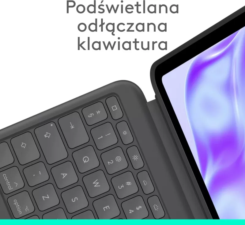 Tastierë me touchpad Logitech Combo Touch për iPad Pro 13" M4, Gri
