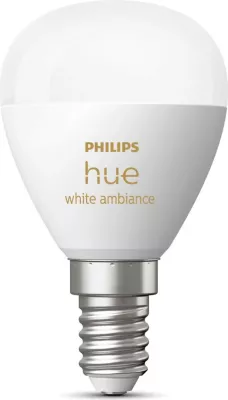 Llambë e mençur Philips Hue White ambience Lustre, Bluetooth, LED, E14, P45, Bardhë
