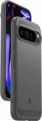 Mbështjellës Spigen Rugged Armor për Google Pixel 9 Pro XL, Gri