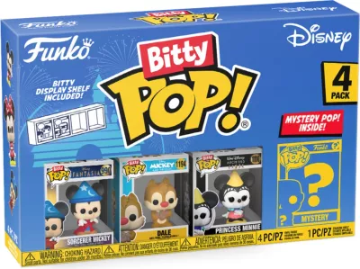 Figurinë koleksionuese Funko Bitty Pop! Disney Sorcerer Mickey 2.5 cm 4-Pack