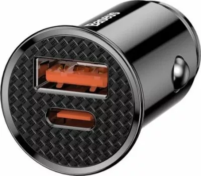 Karikues veture Baseus Circular CCALL-YS01 30W 1x USB-A + 1x USB-C 5A, i zi