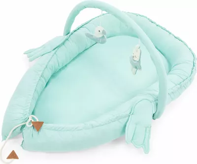 Shtrat për bebe Evila Originals, babynest, ngjyrë mint