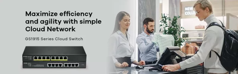 Switch Zyxel GS1915-8EP, i menaxhuar, L2, Gigabit Ethernet, PoE