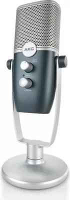 Mikrofon AKG Ara, USB kondensator profesional, blu-argjendtë