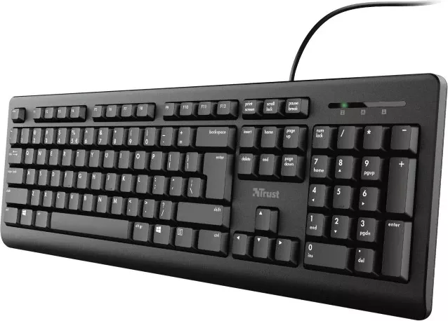 Tastierë Trust Primo, USB, QWERTY US English, e Zezë