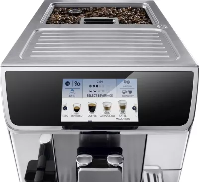 Aparat kafeje automatik DeLonghi PrimaDonna Elite ECAM 650.75.MS 1450W, argjend/zezë