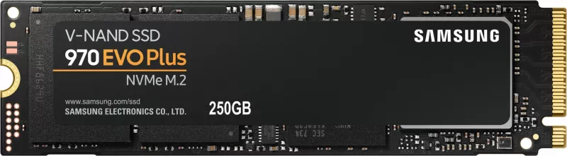 SSD Samsung 970 EVO Plus, 250 GB, M.2, 3500 MB/s