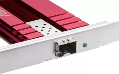 Kartë rrjeti ASUS XG-C100F, PCI Express, 10Gbps, Fiber, e kuqe