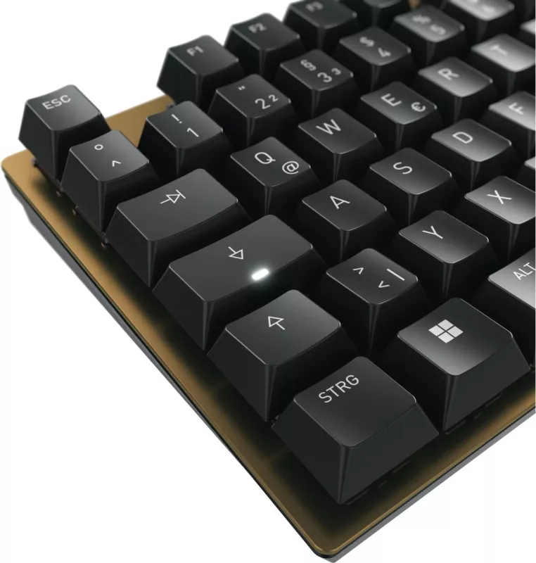 Tastierë mekanike Cherry KC 200 MX, USB, QWERTZ, e zezë, bronz