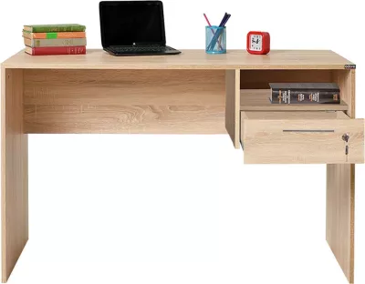 Tavolinë studimi Hanah Home, Cms-510-Ss-1, ngjyrë sonomo dhe e bardhë
