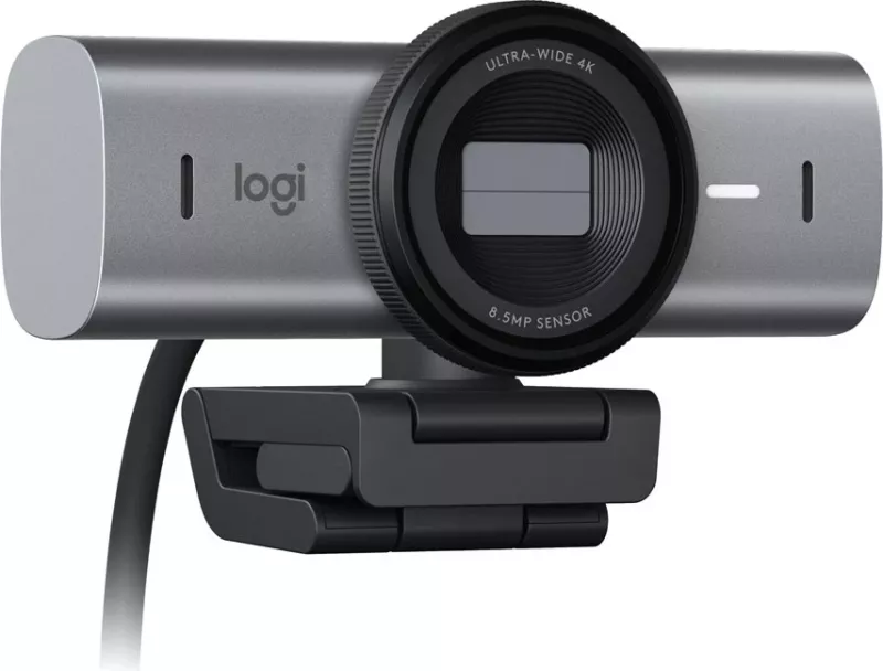 Webcam Logitech MX Brio, 4K, 3 mikrofona, USB Type C, Grafit