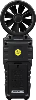 Anemometër digjital Habotest HT625A, me ekran ngjyrë HD, i zi-kuq