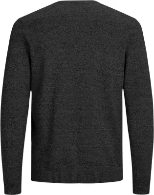 Xhemper për meshkuj Jack & Jones JJEBASIC KNIT V-NECK NOOS, gri e errët [Madhësia: XS]