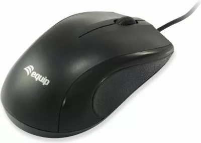 Tastierë me maus Equip 245201, full-size, USB, QWERTY, e zezë