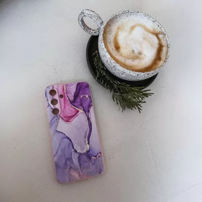 Mbështjellës Tech-Protect Icon për Samsung Galaxy A35 5G, rozë dhe vjollcë