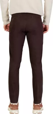 Pantallona chino për meshkuj Borghese 5WPA01 07CO126M, kafe të errëta [Madhësia: 44]