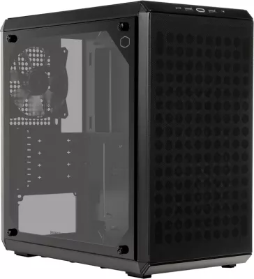 Kasë Cooler Master MasterBox Q300L, Micro ATX/Mini-ITX, xham i temperuar, e zezë