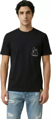 Maicë për meshkuj Only & Sons Onspeanuts Rlx Ss Pct Lic Tee 22038044, e zezë [Madhësia: M]