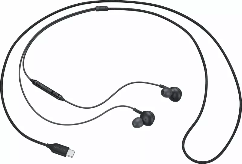 Kufje Samsung EO-IC100, me kabllo, për thirrje/muzikë, e zezë
