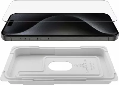 Xham mbrojtës Belkin ScreenForce Ultra Glass për iPhone 15 Pro Max, transparent, 1 copë