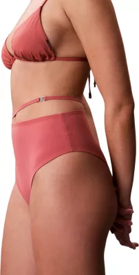 Të poshtme noti për femra Calvin Klein Jeans HW Belt Bottom LV00Q61125, rozë antike [Madhësia: L]