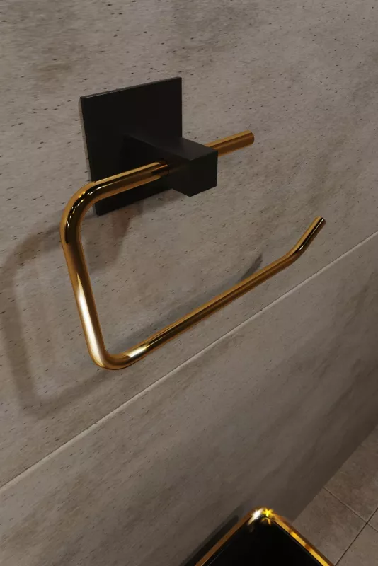 Mbajtës letre tualeti, ngjyrë ari, Aberto Design