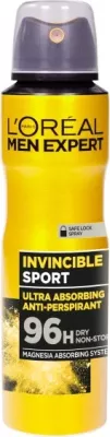 Antiperspirant sprej për meshkuj L'Oreal Paris Men Expert Invincible Sport 150ml