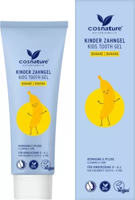 Xhel dhëmbësh për fëmijë me shije banane Cosnature Kids Tooth Gel, 75ml