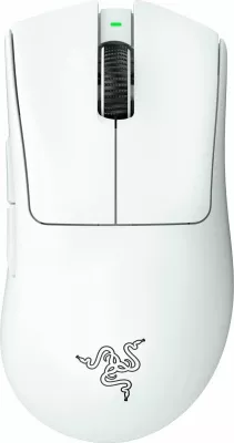 Maus Razer DeathAdder V3 Pro RZ01-04630200-R3G1, wireless 2.4GHz + USB, 30000 DPI, 63 g, i bardhë
