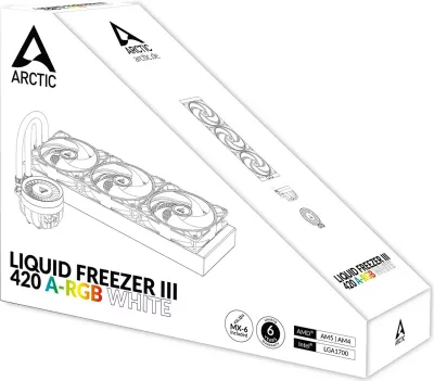 Ftohës uji ARCTIC Liquid Freezer III 420 A-RGB, 14 cm, i bardhë