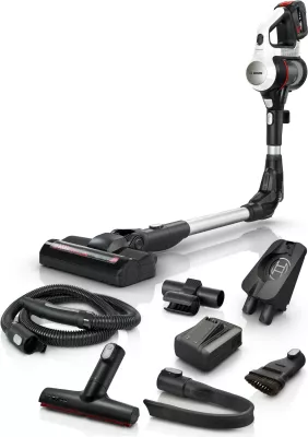 Fshesë me korrent Bosch BSS715CARP, pa qese, 0.3L, 18V, e zezë/argjendtë/e bardhë