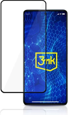 Xham i temperuar 3mk HardGlass Lite për Xiaomi Redmi Note 12 Pro/Pro+, 9H, i zi