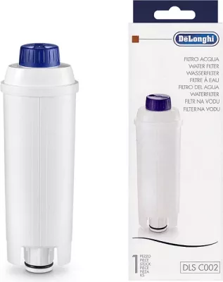 Filtër uji DeLonghi DLSC002 për makinë kafeje, redukton gëlqere dhe papastërti, 1 copë